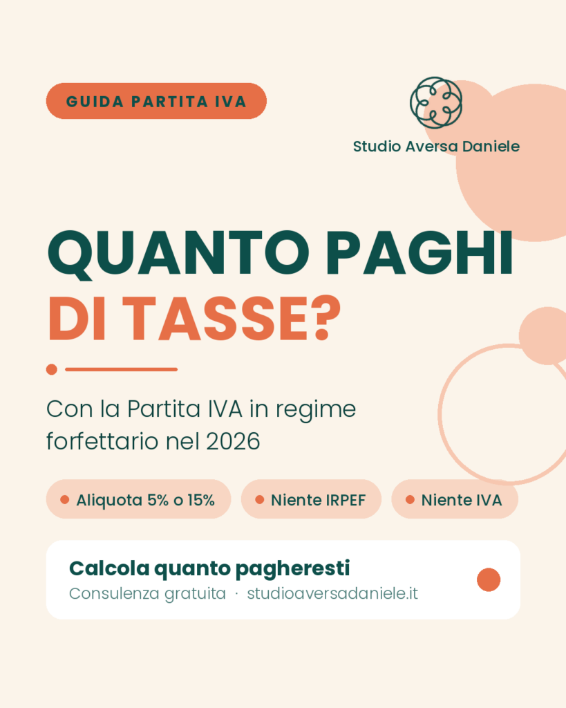 Quanto si paga di tasse con la Partita IVA forfettaria?