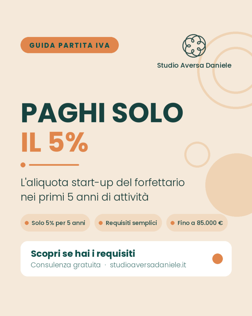 Aliquota al 5%: come funziona il regime forfettario "start-up" nei primi 5 anni