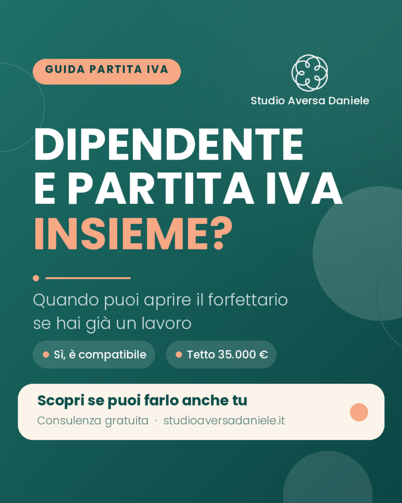 Partita IVA forfettaria e lavoro dipendente: si pu&ograve; fare?