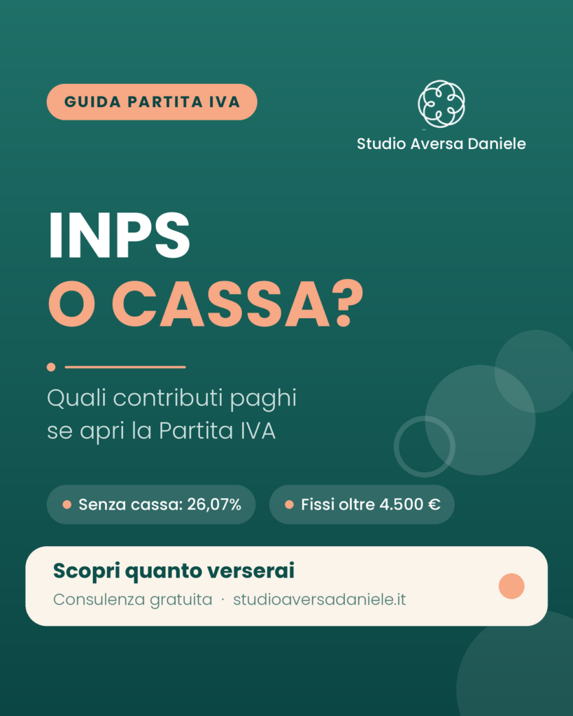 Contributi INPS o Cassa previdenziale: quale pago se apro la P.IVA?
